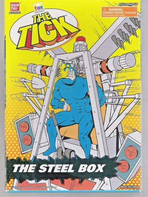 the tick the steel box|1995 BanDai The Tick The Steel Box.